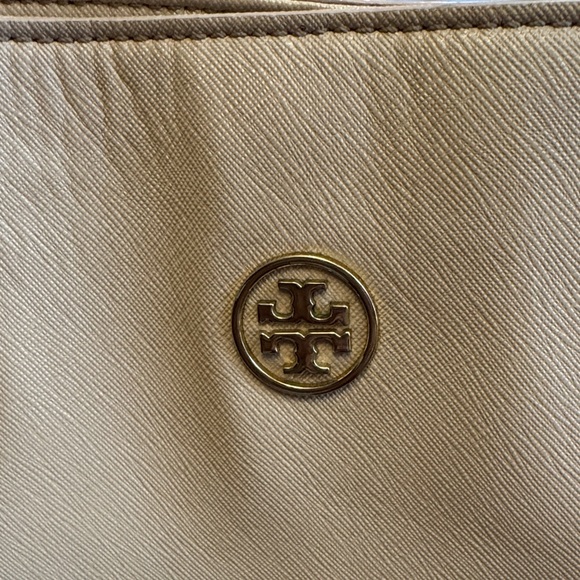 Tory Burch Beige Leather Tote - Picture 2 of 15